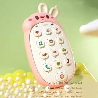 Juguete De Masticar Para Bebé Teléfono Sin Batería No Tóxico Y Sin Olor Multifuncional Con Música Conejo Infantil - details 6