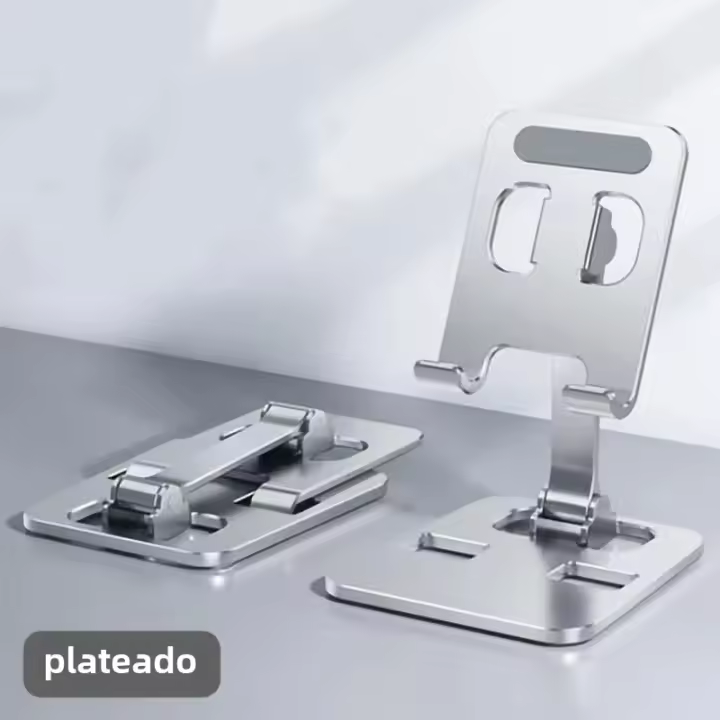 Soporte Portátil De Aleación De Aluminio Universal Para Tableta iPad Air pro Mini Soporte Móvil Ajustable Y Flexible Para Teléfonos Móviles - 1