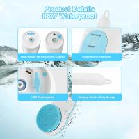 Juego de Pinos corporales Eléctricos, Pecador de baño recargable e impermeable, Pecador giratorio para la piel con 4 cabinas de Pecador para liar, masajear y exfoliar para Mujeres y Hombres - details 3