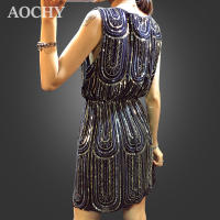 Vestido Mini De Encaje Para Mujer Estilo Casual Sin Mangas Con Cuello En V Vestido De Fiesta A-Line Zipper Cintura Elástica Polyester - details 4