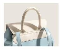 Bolso pequeño azul y blanco nuevo 2023 para salir, linda mochila con diseño de perro canela para mujer, mochila pequeña de moda versátil de verano - details 5