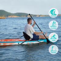 FunWater tabla de remo de pie inflable con PVC de alta densidad, soporte antideslizante EVA, sistema de refuerzo de 4 puntos, maletín de viaje portátil y accesorios para uso acuático. - details 3