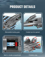 SEMBO Avión De Combate Basado En Portaviones Kit De Construcción De Bloques Para Niños Modelos Militares De Avión Armatos Juguetes Regalos - details 2