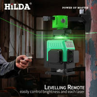 Nivel De Láser HILDA 12/16 Líneas Línea Verde Auto-Nivelada 360 Grados Horizontal Y Vertical Potente Nivel De Láser Verde - details 3
