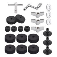 Accesorios De Repuesto Para Cymbal 23pcs Con Soporte De Cymbal Felpa Para Cymbal Y Tornillos Anillos Incluidos - details 0