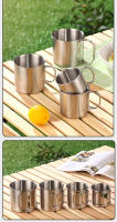 Juego De Tazas Plegables Para Camping Y Picnics De Acero Inoxidable 304 De Alta Calidad Portátil Y Ecológico Para Bebidas En Exteriores - details 9