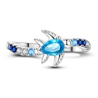 Anillo De Lujo Pandach 925 Plata Con Piedra CZ Colorida Y Flor Redonda Para Mujer Joyería De Boda Y Compromiso Regalo - details 16