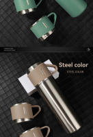 Taza De Acero Inoxidable Con Aislamiento Grande Sellada De Lujo Taza De Agua Portátil Con Tres Cubiertas Set De Regalo - details 18