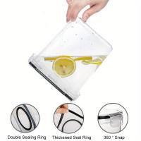 Juego De 3 Contenedores De Almacenamiento Para Cereales Airtight BPA Free Limpieza En Lavavajillas Con Bolígrafo Y Etiquetas Capacidad 2.5L/4L - details 3