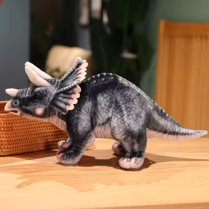 Muñeco De Peluche Creativo Triceratops 32-46cm Simulación De Dinosaurio Juguete Para Niños Regalo De Cumpleaños Juguetes De Dinosaurios Para Niños Hombres - 1