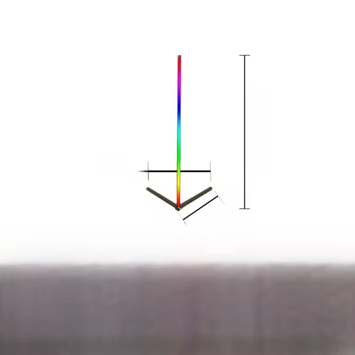 Lámpara De Piso LED Moderna RGB Para Sala De Estar Esquina Dormitorio Estudio Oficina Ángulo Largo Iluminación Atmosfera Colorida - 1