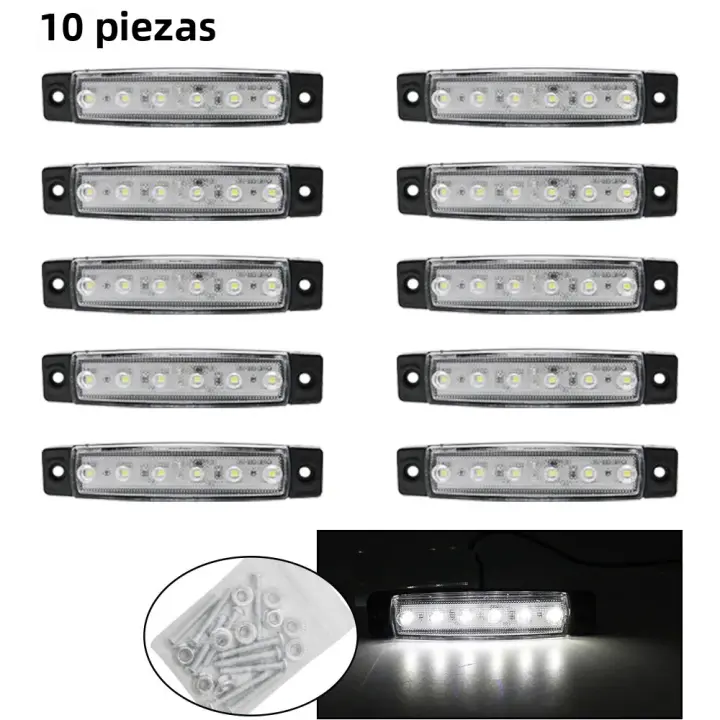 Luz De Marca Lateral LED Impermeable Para Camiones Autobuses Y Remolques 12V 24V Indicador De Caucho Luz De Parada Para Dodge - 1
