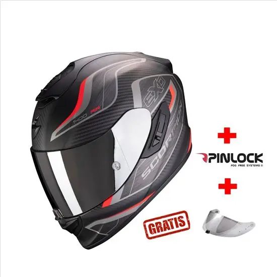 SCORPION EXO-1400 AIR ATTUNE MATT-ROJO+PANTALLA IRIDIUM GRATIS - 1