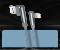 Cable De Carga USB De 90 Grados Para iPhone 14 13 12 11 Xs Max Xr X 8 7 6 plus 5 SE iPad Negro Rojo Azul Gris Blanco Longitud 1m 2m 3m - details 9