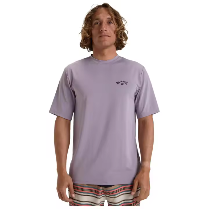 Camiseta de Manga Corta Billabong Arch Wave para hombre en color morado - 1