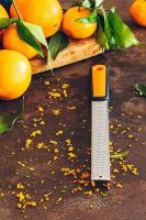 BRA Efficient Rallador Pro Estrecho Zester, Acero, Rayador de Cocina para Queso, Cítricos, Parmesano, Jengibre, Ajo, Nuez Moscada, Chocolate, Verduras, Frutas, Mango Ergonómico | Hoja Afilada de Acero Inoxidable | Apto para Lavavajillas - details 1