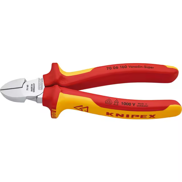 Alicate Corte Diagonal Knipex 7006-160mm 1000V - Suministros Industriales - 1