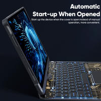 Teclado Mágico Para iPad Air 6 13 Pulgadas Y pro 11 pro 12.9 Compatibles Con Generaciones 3 4 5 6 Cubierta De Protección - details 11
