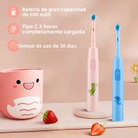 Cepillo De Dientes Eléctrico Inteligente Para Niños Con 4 Cabezas De Limpieza Rotativa Suave 3 Modos De Limpieza Tiempo De Cepillado - details 4