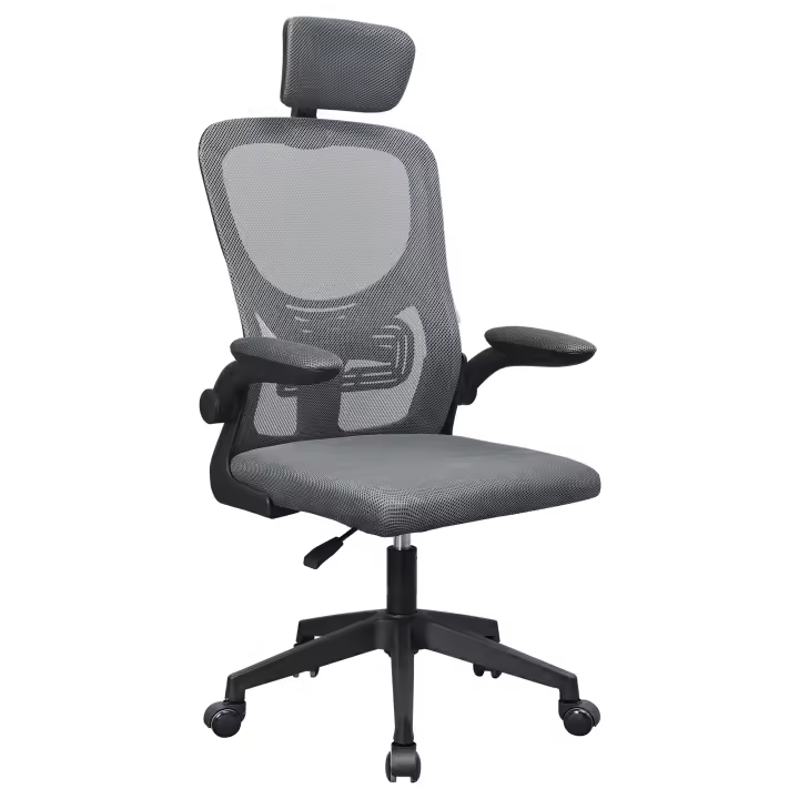 Mars Gaming MGC-ERGOPLUS, Silla Ergonómica Profesional, Soporte Lumbar Dinámico Adaptable, Malla Transpirable, Altura Regulable entre 115-125cm, Reposabrazos Plegables, Reposacabezas Ajustable, Silla Gaming Gris, Negra, Blanca, Azul o Rosa - 1