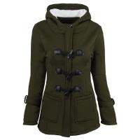 Abrigo De Trench Casual Para Mujer Cierre De Cremallera Con Capucha Botones De Cuerno Abrigo Largo De Mujer Top Feminino - details 3