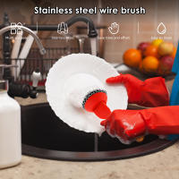 Limpia Ollas De Hierro Fundido Con Cuerda De Acero Inoxidable Y Mango De Silicona Herramienta De Limpieza Para Cocina Utensilios De Cocinar Y Repostería - details 3