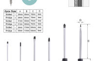 Juego De Destornilladores Magnéticos Profesionales 6-12Pcs Tamaños 3mm-6mm Phillips Flat Herramientas Eléctricas Antideslizantes Para Reparación De Computadoras Y Electrónica - details 4