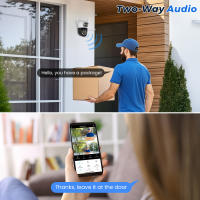 Cámara IP BESDER 8MP Wifi 4K Doble Lente Exterior Vigilancia CCTV Seguridad Visión Nocturna 5G Hz Wifi Automática De Seguimiento - details 11