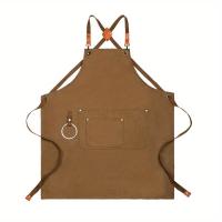 Aguasalo Multiusos Apron Impermeable Y Resistente Al Aceite Para El Hogar Y El Jardín Denim Sin Mangas Estilo Sencillo - details 3