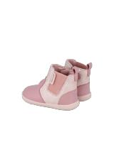 Garvalín botas de piel respetuosas para niña con cremallera lateral color rosa y con forro borreguito mod. 241304-B159FB - details 2