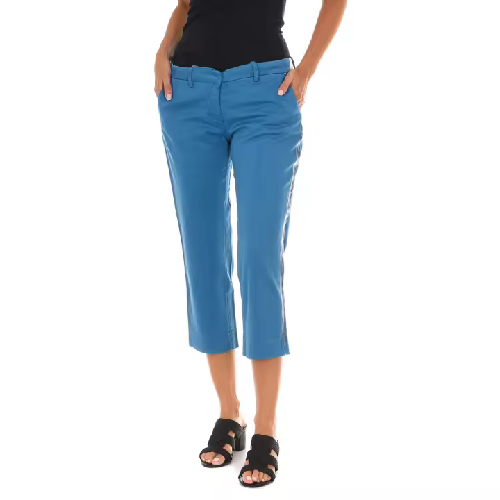 MET-Pantalon pirata con bajos con corte recto 70DBF0508-T212 para Mujer - 1