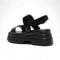 Sandalias de mujer negro y leopardo con plataforma y triple suela,comodidad y estilo para verano planta del pie acolchada,diseño Elegante y Ligero 2025 Altamoda - details 3