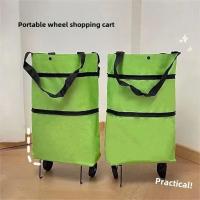 Carro De Compras Portátil Pequeño Para Uso Doméstico Con Ruedas Plegable Y Bolsa Trasera Iluminado Carrito De Compra Ligero - details 12