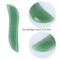 1pc Herramienta De Masaje Gua Sha De Jade Natural En S Forma Tablero De Raspadura Para Relajación Corporal Completa Alivio Del Dolor Anti Envejecimiento Para El Rostro - details 3