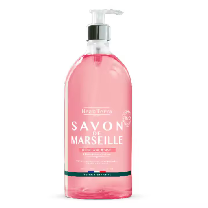 BeauTerra Jabón De Marsella Rosa Antigua 1 litro - 1