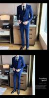 Traje De Moda Para Hombre 2025 (Blazer+Chaleco+Pantalones) Estilo Artístico Casuero Elegante Talla M-5XL Adecuado Para Bodas Y Trabajo - details 38