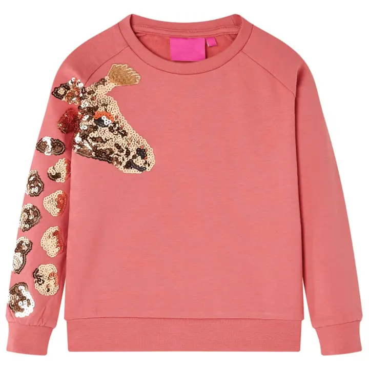 Sudadera infantil rosa envejecido 104 - 1
