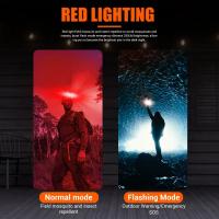 Linterna Frontal LED COB 180° Recargable Por USB Con 3 Modos Lámpara De Cabeza Para Senderismo Y Camping Impermeable - details 5