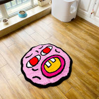Alfombra Rosa Cherry Bomb De LAKEA Alfombra Tejida a Mano Para Decoración De Habitaciones Estilo Kawaii Pequeña Alfombra Con Diseño De Círculos Y Agujeros Para Dormitorio - details 6