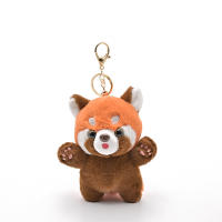 Llavero De Peluche Lindo Colgante De Muñeca Raccoon Material De Peluche Para Decoración De Bolsos Y Llaveros Regalo Para Adultos Y Niños - details 1