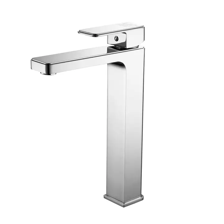 DP GRIFERÍA Grifo Lavabo Alto Monomando Yangtse Cerámico Cromo 500mm CE - 1