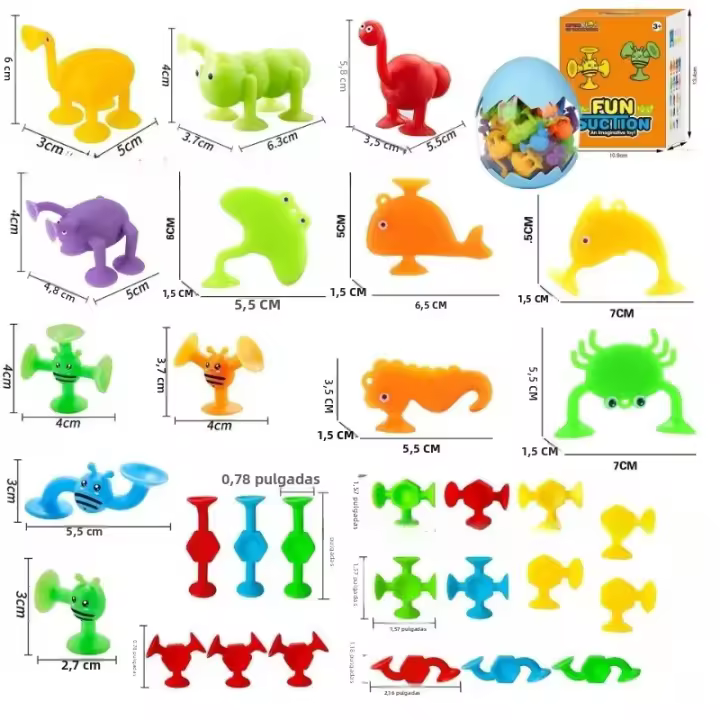 Juguete Educativo Para Baño De Bebé Delfín De Plástico ABS Juguete Flotante Interactivo Para Niños De 0 a 12 Años Juguete De Piscina Con Ventosa Animal Marino - 1