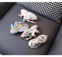 Zapatillas De Deporte Para Niños Y Niñas Cómodas Transpirables Tallas 1-6 Años Zapatos Infantiles Moda Bebé Corrida Con Cordones Material Superior PU - details 2