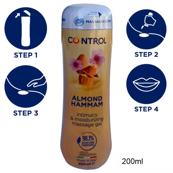 Control Lubricante Control Gel 3 en 1 Almond Hamman 200 ml 8058664162314 - 1