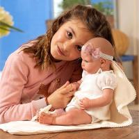 Muñeca Reborn Naroa de 45 cm con Manta y Muñequito, Bebé Realista con Extremidades de Vinilo y Cuerpo Blando Arias - details 2