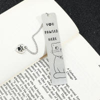 Marcador De Libro De Acero Inoxidable Para Mascotas Gato Lindo Regalo Para Amantes De Los Libros Diseño Geométrico Para Hombres Y Mujeres - details 6