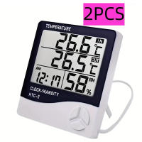1pc HTC-2 Estación Meteorológica Digital Eléctrica Con Termómetro Y Higrómetro Pantalla LCD Exterior Medidor De Humedad - details 2