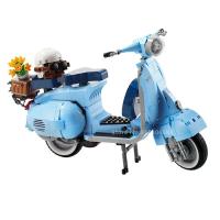 Nueva Vespa 125 Mini Oveja Motocicleta En Bloques De Construcción Técnica Alta Juguete Para Niños Regalo Material ABS Sin Batería - details 2