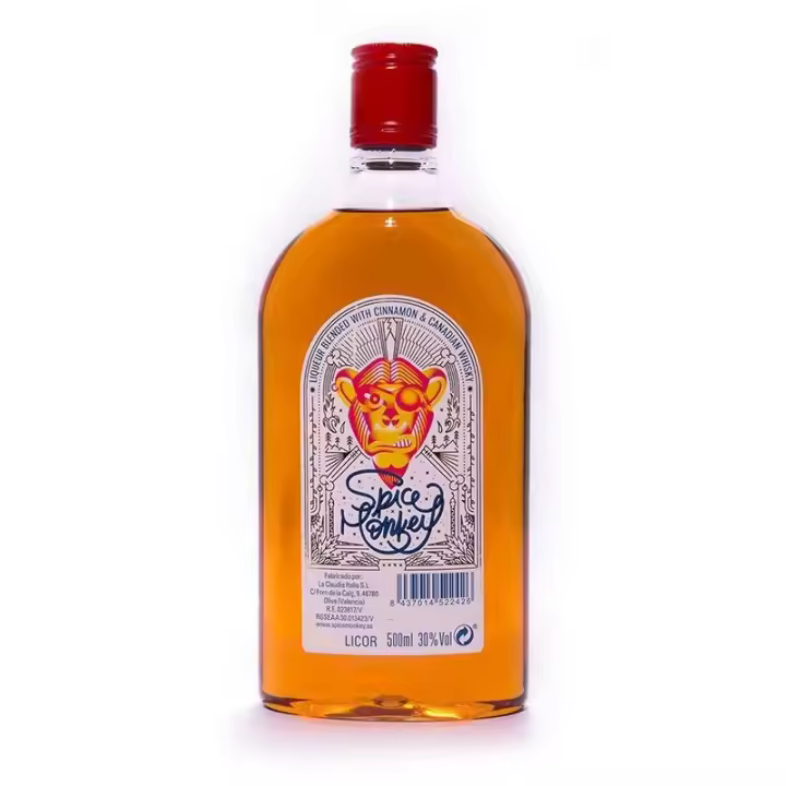 Spice Monkey  whisky con canela y chili, botella plástico 0,5l 8437014522426 - 1