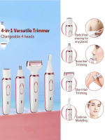 Afeitadora Eléctrica Para Mujer Con Recortador Facial Cuerpo Bikini Nariz Barba Y Cejas Trimmer Recargable De Acero Inoxidable - details 4